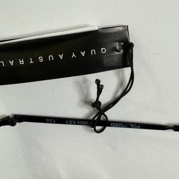 NWT QUAY Australia High Key Rimless Aviator Sunglasses, Black Frame #2015-151-CE - Picture 6 of 9